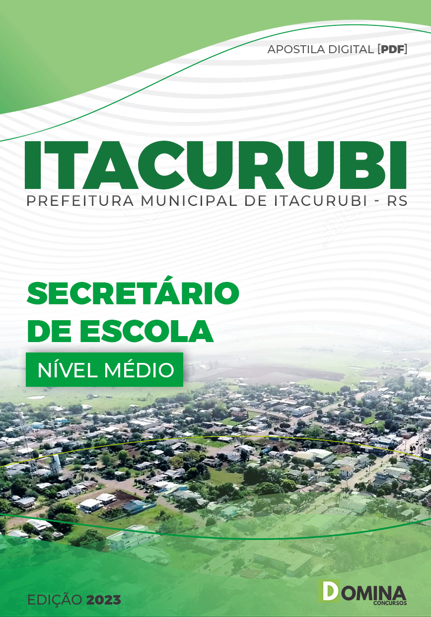Apostila Digital Pref Itacurubi RS 2023 Secretário Escola