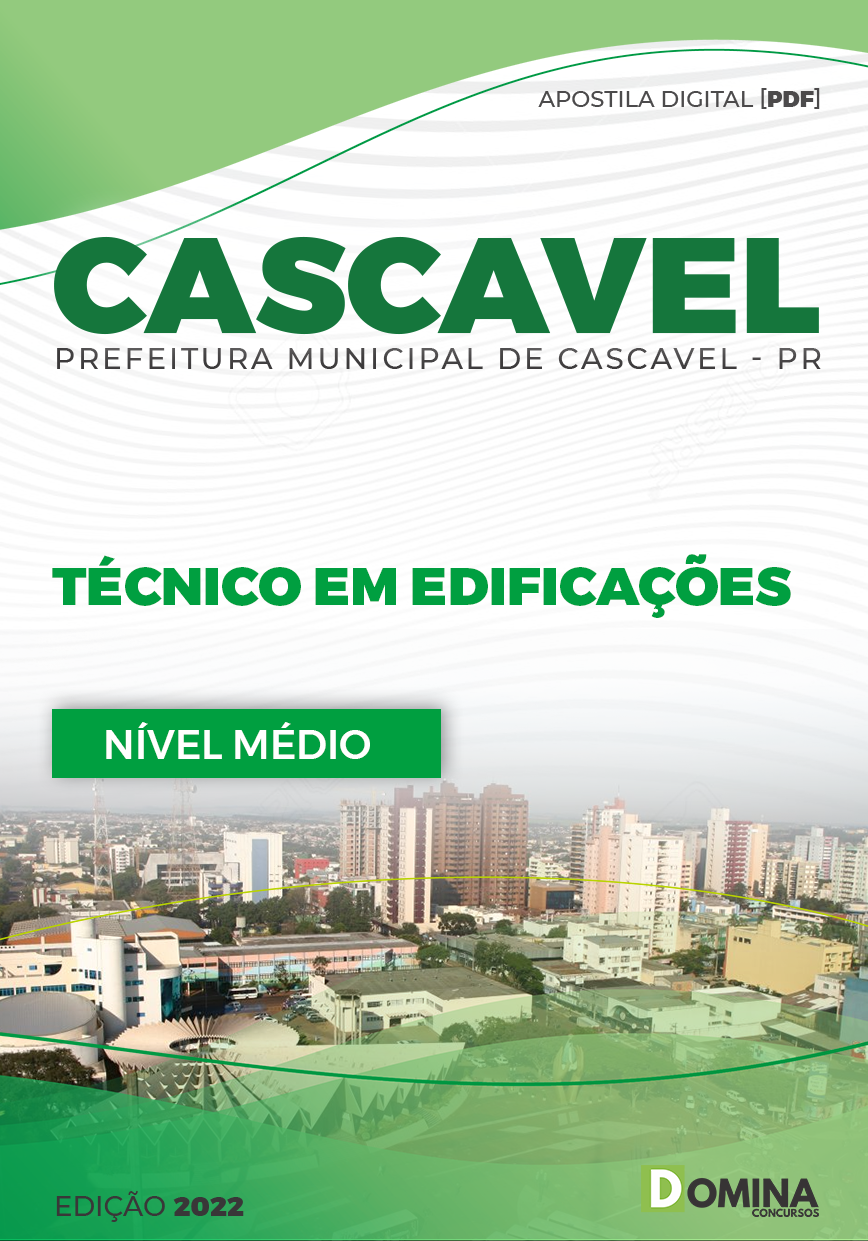 Apostila Concurso Pref Cascavel PR 2023 Técnico Edificações