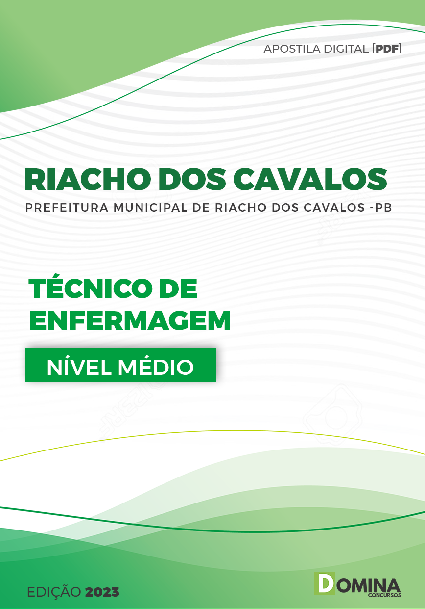 Apostila Pref Riacho dos Cavalos PB 2023 Técnico de Enfermagem