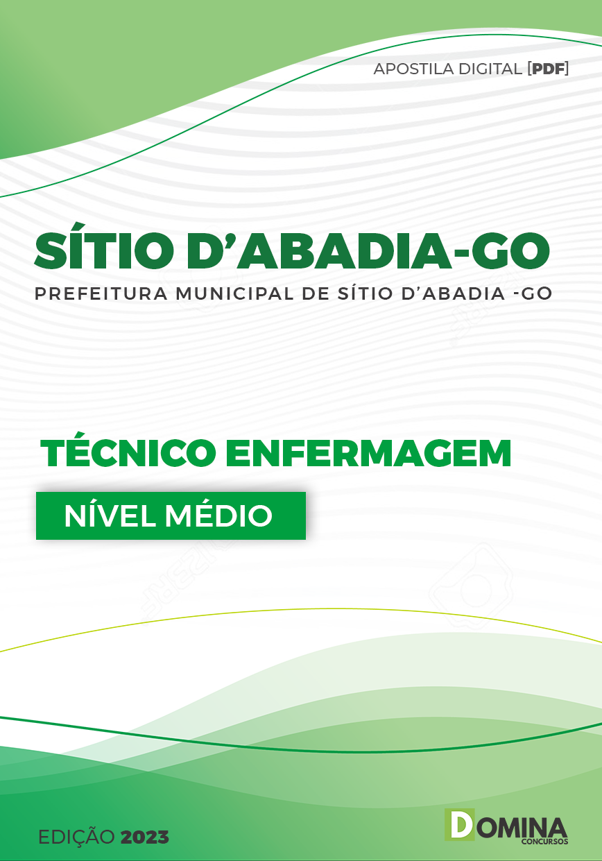 Apostila Pref Sítio da Abadia GO 2023 Técnico de Enfermagem