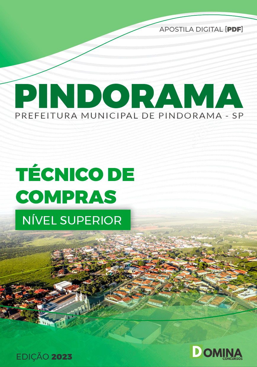 Apostila Concurso Pref Pindorama SP 2023 Técnico Compras