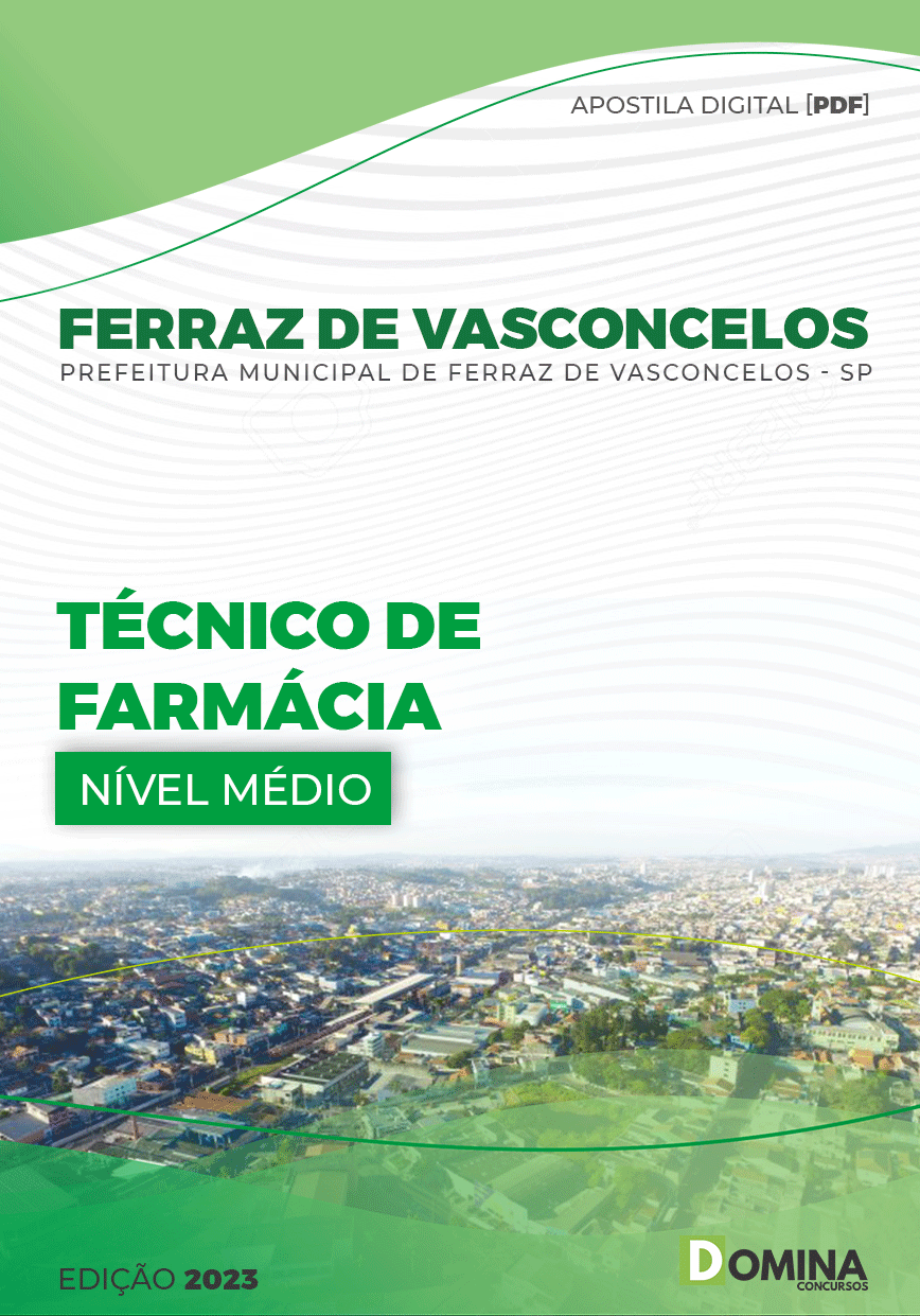 Apostila Pref Ferraz de Vasconcelos SP 2023 Técnico de Farmácia