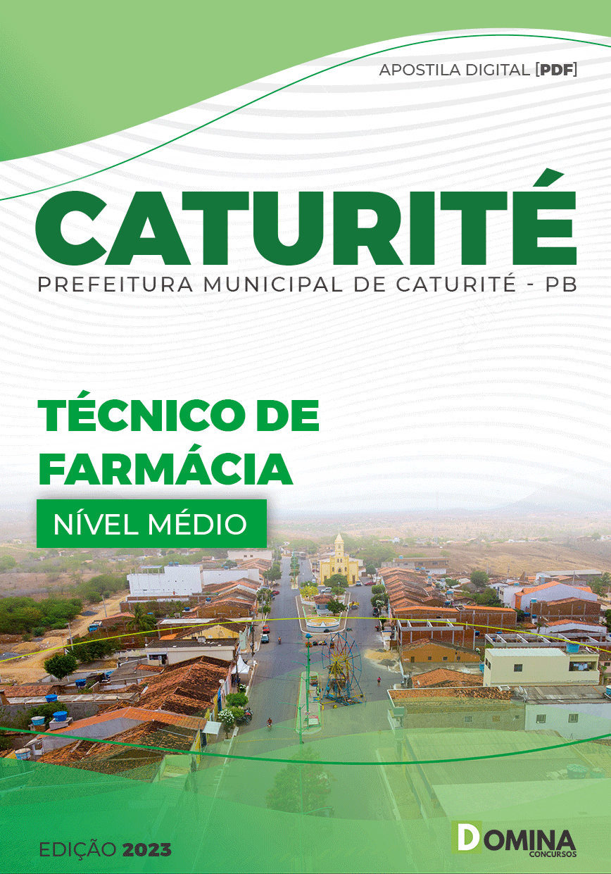 Apostila Concurso Pref Caturité PB 2023 Técnico Farmácia