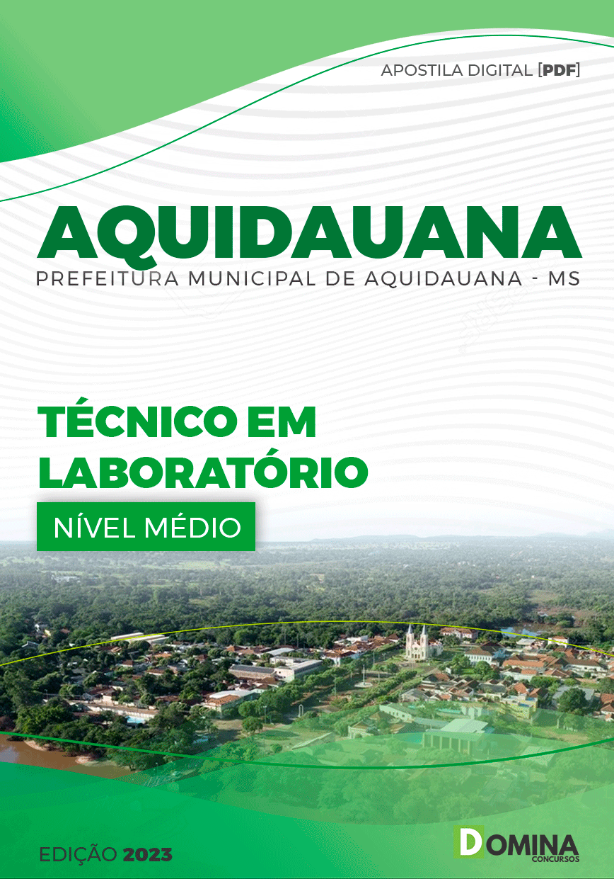 Apostila Pref Aquidauana MS 2023 Técnico Laboratório