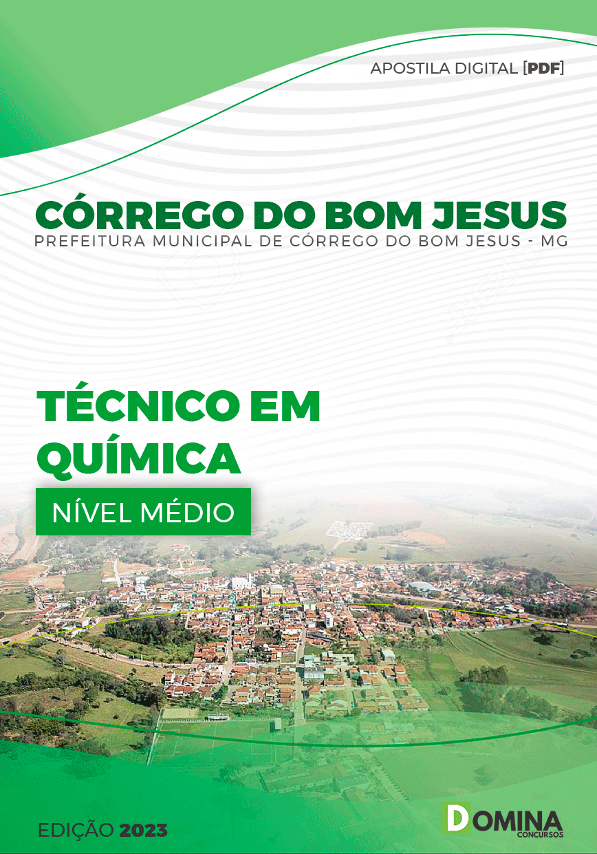 Apostila Pref Córrego Bom Jesus MG 2023 Técnico Química
