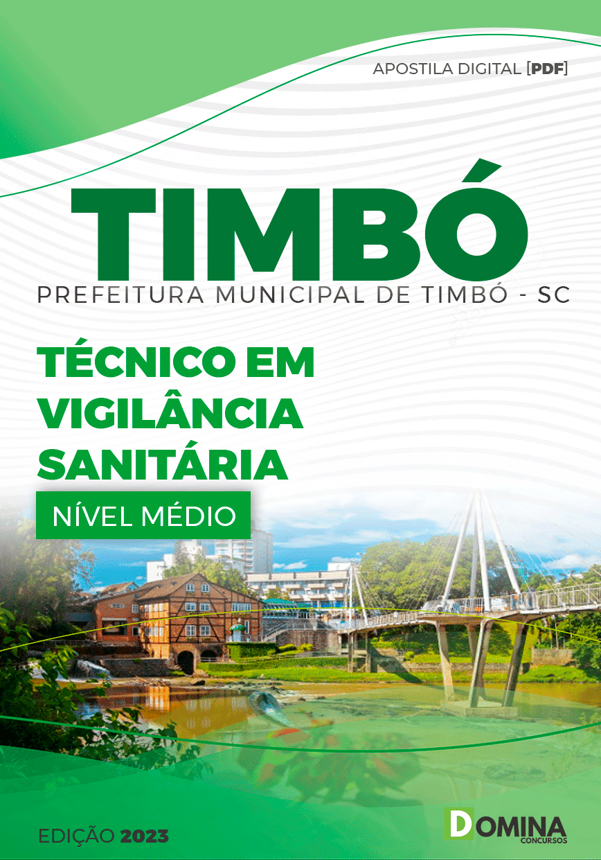 Apostila Pref Timbó SC 2023 Técnico Vigilância Sanitária