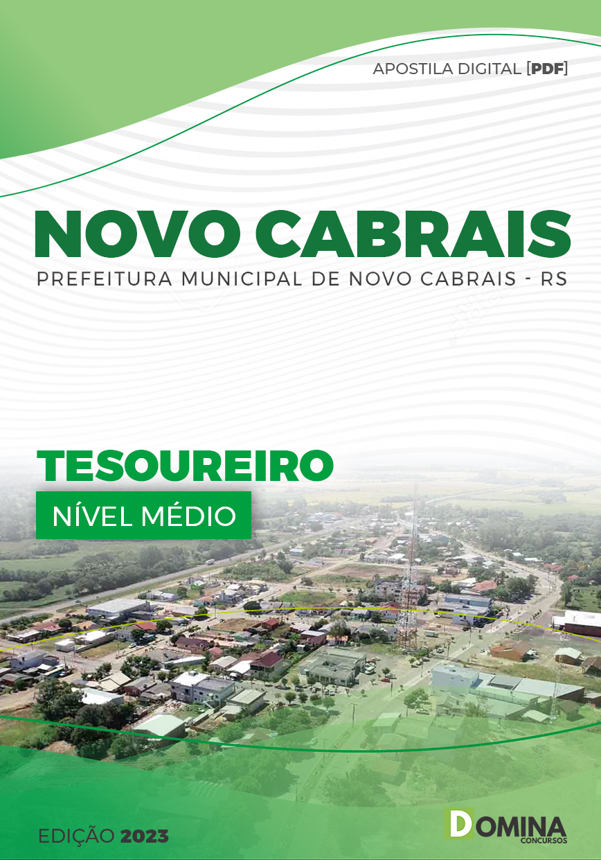 Apostila Digital Pref Novo Cabrais RS 2023 Tesoureiro