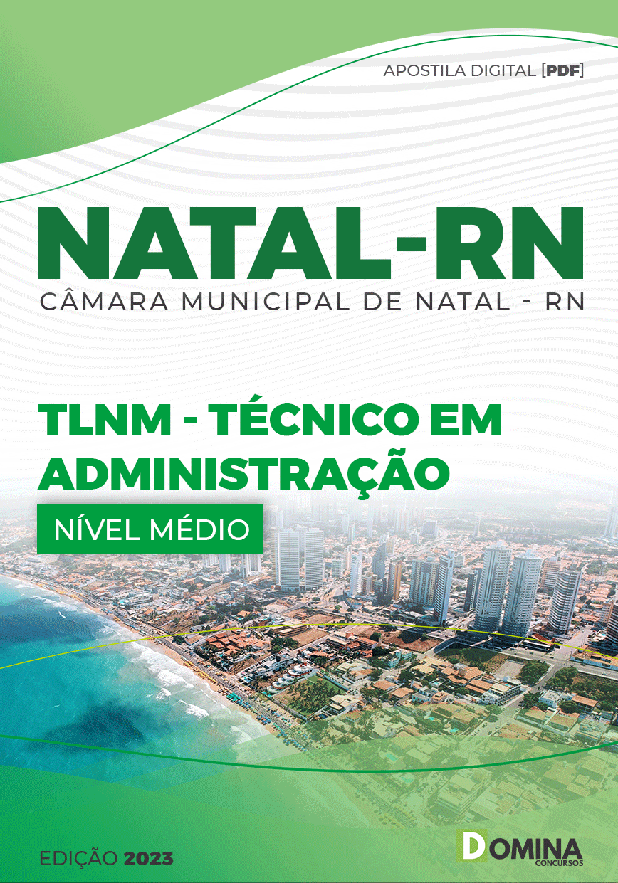 Apostila Câmara Natal RN 2023 Técnico Administração