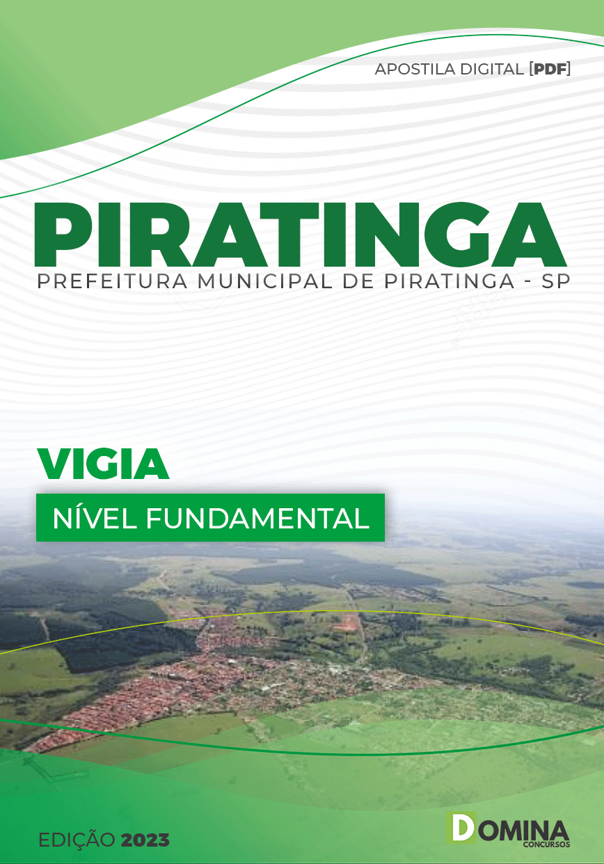 Apostila Digital Concurso Pref Piratininga SP 2023 Vigia
