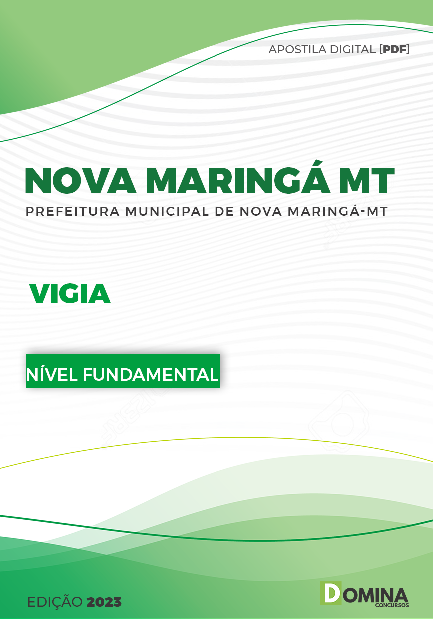 Apostila Digital Pref Nova Maringá MT 2023 Vigia