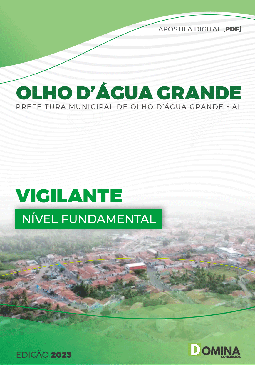 Apostila Pref Olho D’Água Grande AL 2023 Vigilante
