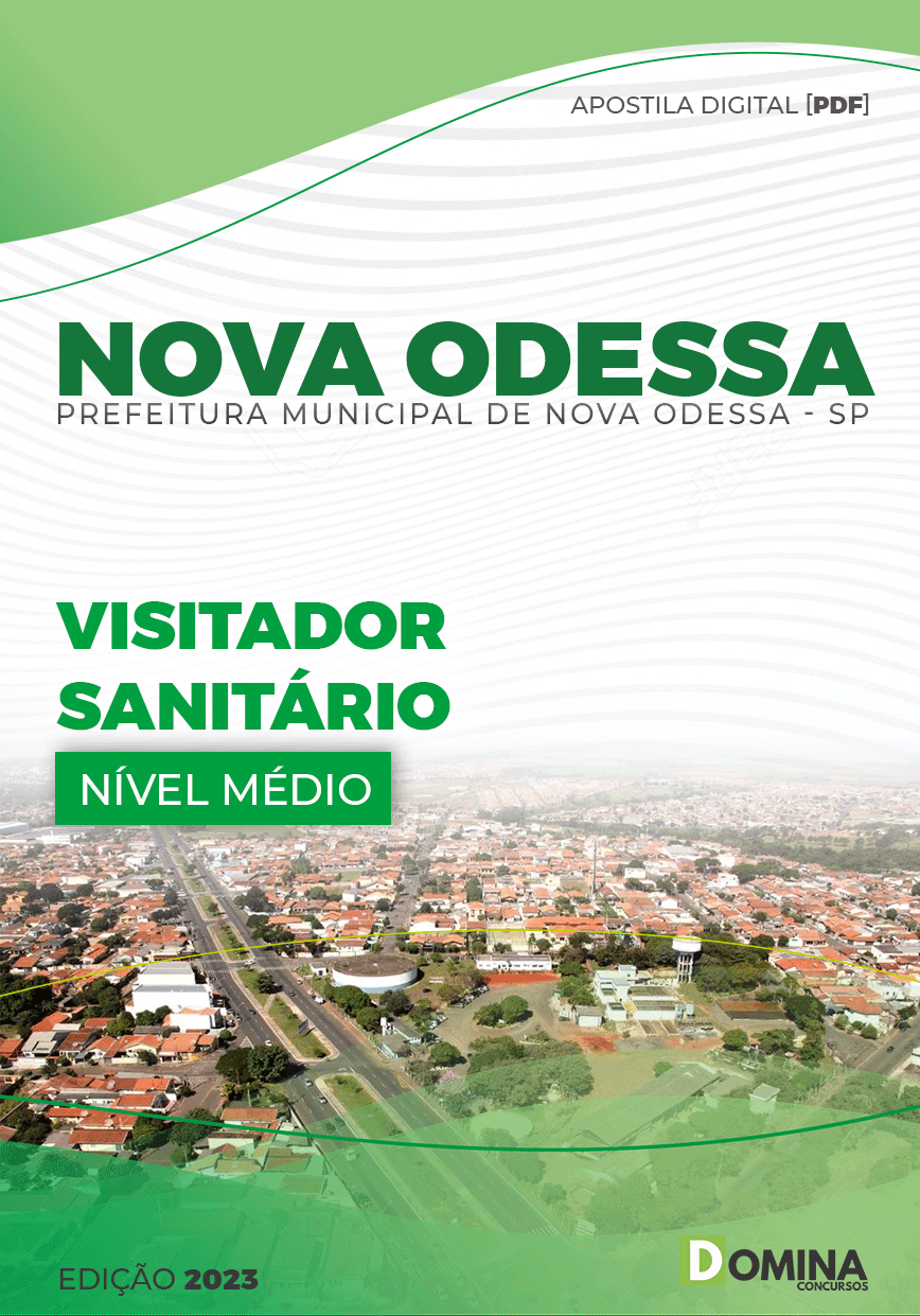 Apostila Pref Nova Odessa SP 2023 Visitador Sanitário