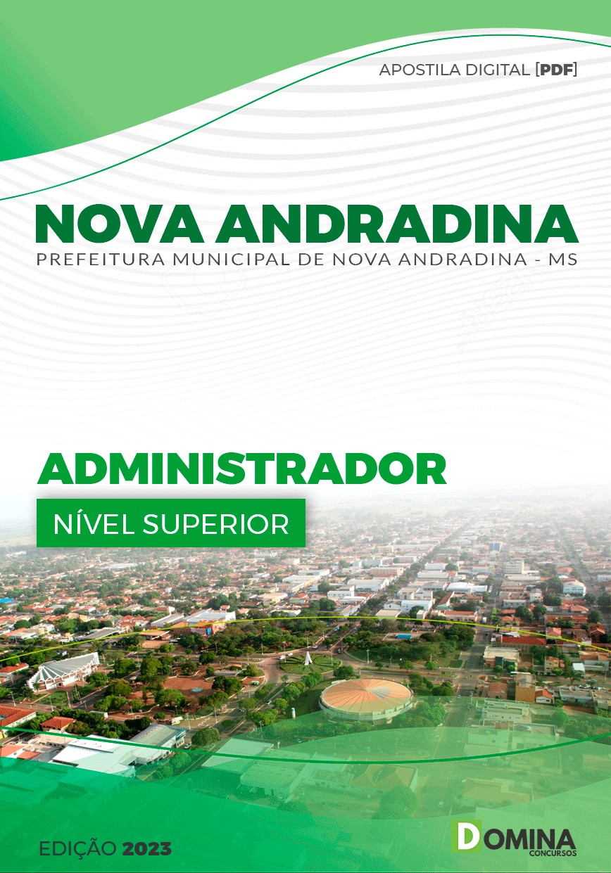 Apostila Digital Pref Andradina MG 2023 Administrador