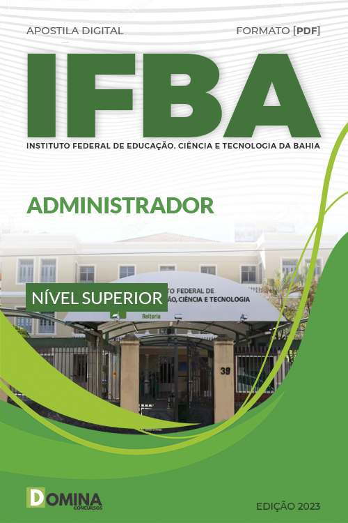 Apostila Digital Concurso IFBA 2023 Administrador