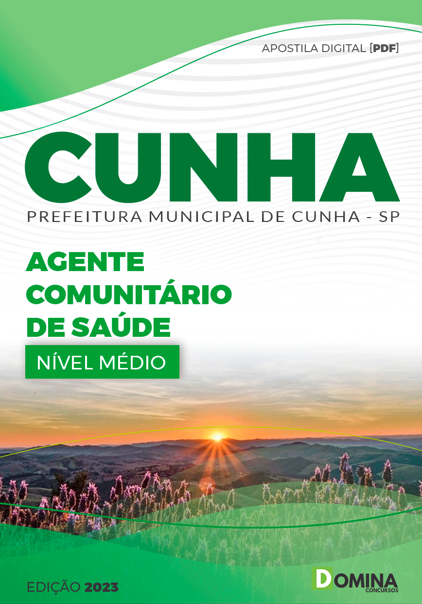 Apostila Concurso Pref Cunha SP 2023 Atendente Saúde