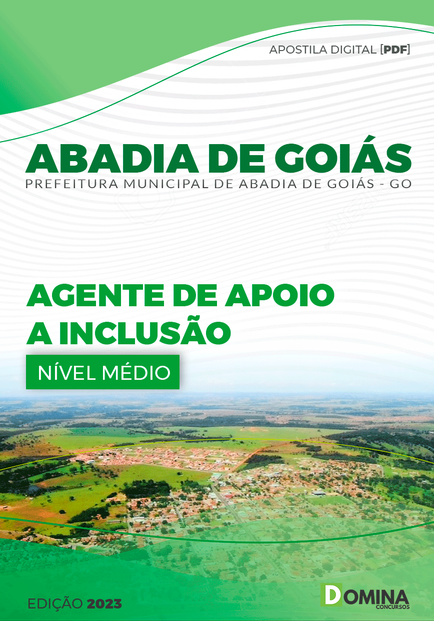Apostila Digital Pref Abadia GO 2023 Agente Apoio Inclusão