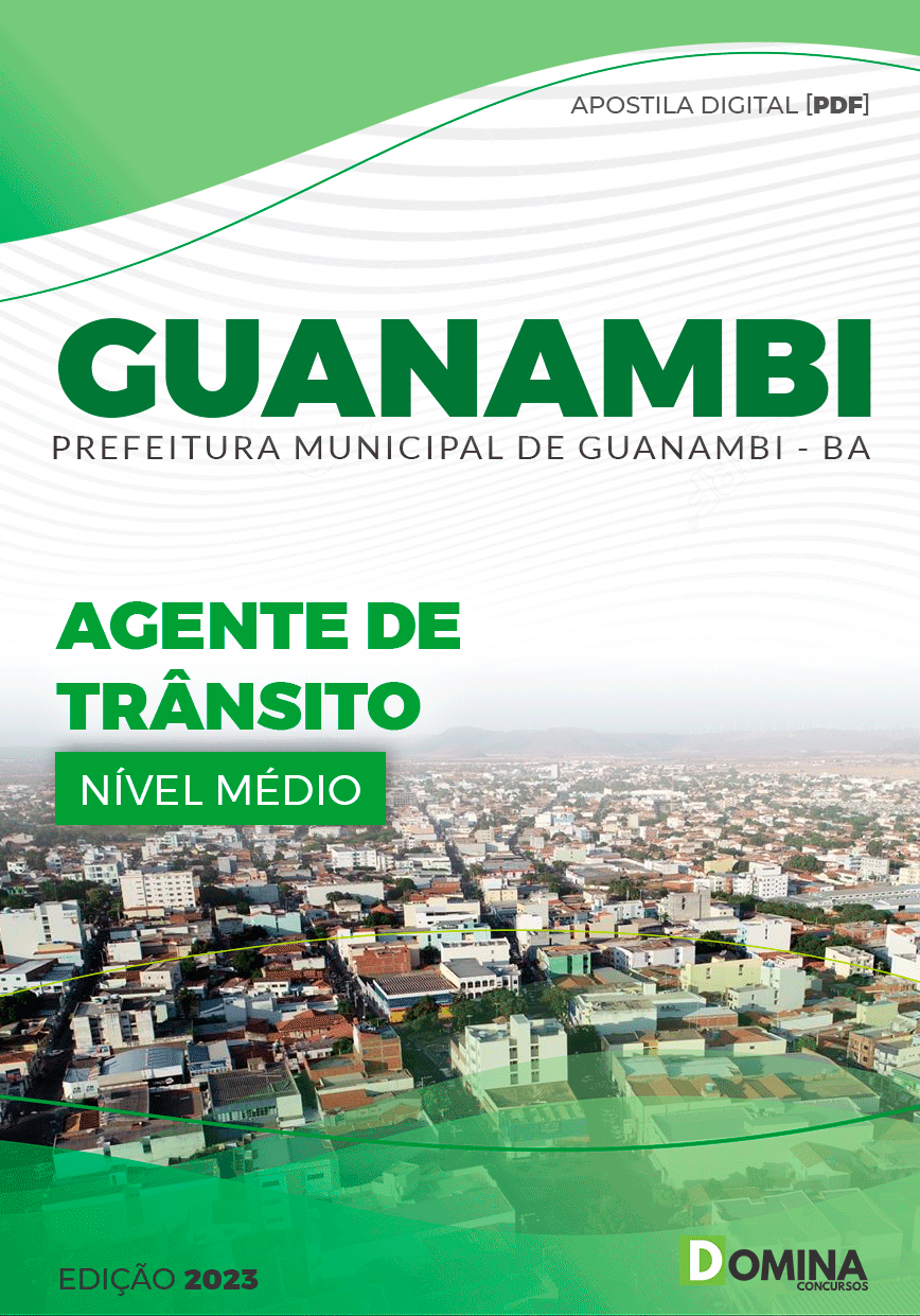 Apostila Concurso Pref Guanambi BA 2023 Agente de Trânsito