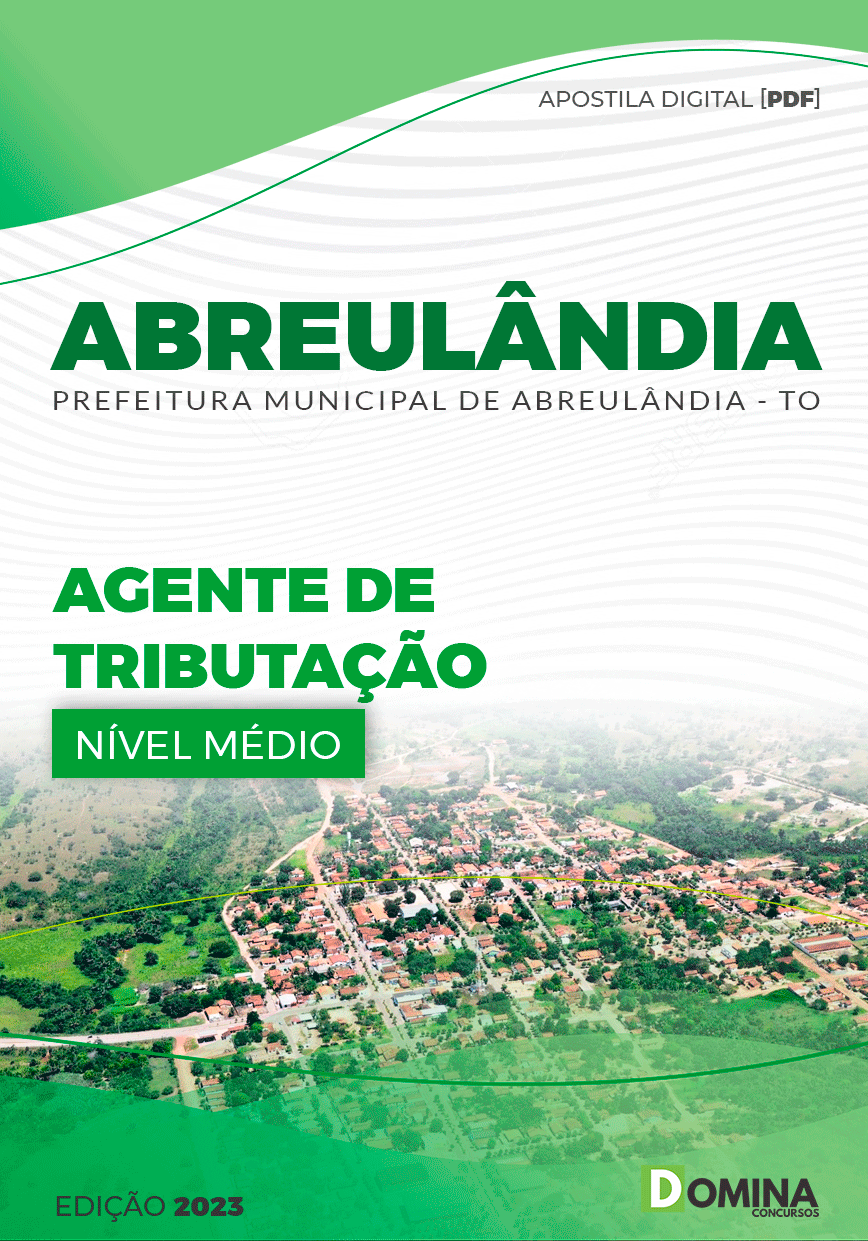 Apostila Digital Pref Abreulândia TO 2023 Agente Tributação