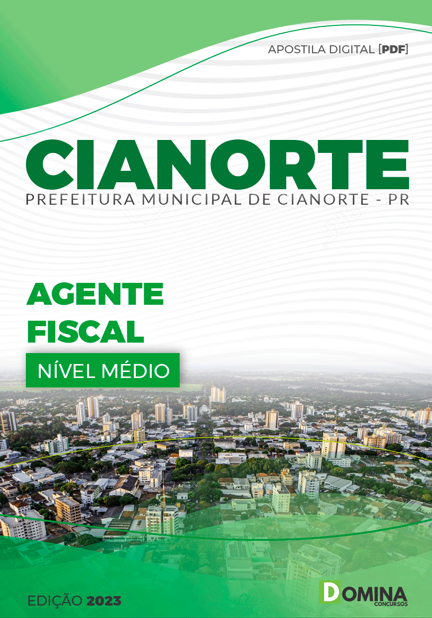 Apostila Concurso Pref Cianorte PR 2023 Agente Fiscal