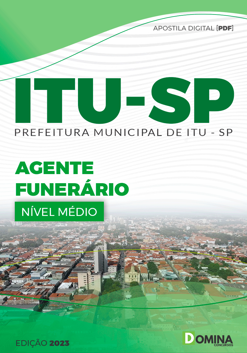 Apostila Digital Concurso Pref Itu SP 2023 Agente Funerário