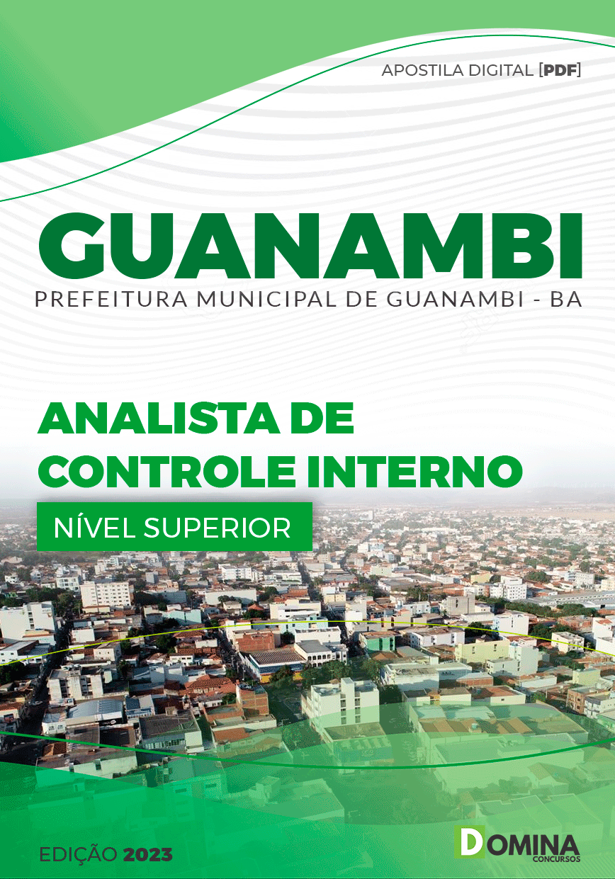 Apostila Concurso Pref Guanambi BA 2023 Analista Controle Interno