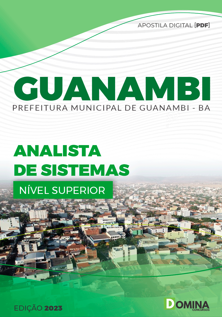 Apostila Concurso Pref Guanambi BA 2023 Analista De Sistema