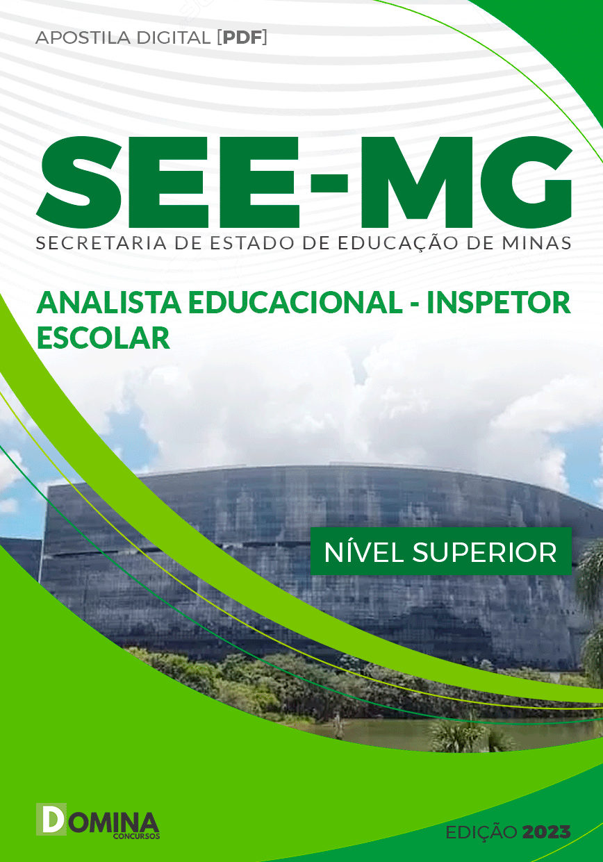 Apostila SEE MG 2023 Analista Educacional Inspetor Escolar