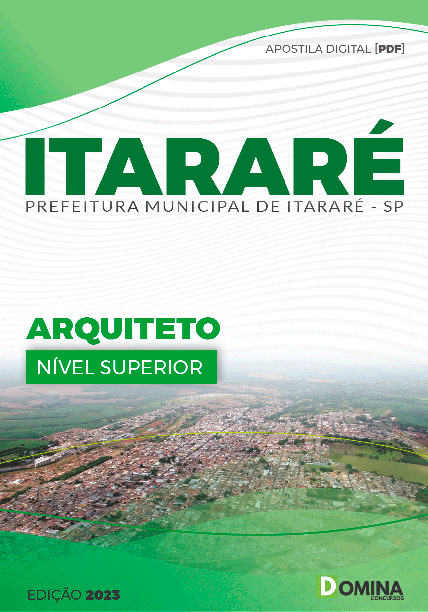 Apostila Concurso Pref Itararé SP 2023 Arquiteto