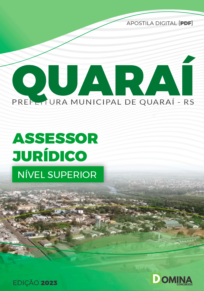 Apostila Concurso Pref Quaraí RS 2023 Assessor Jurídico