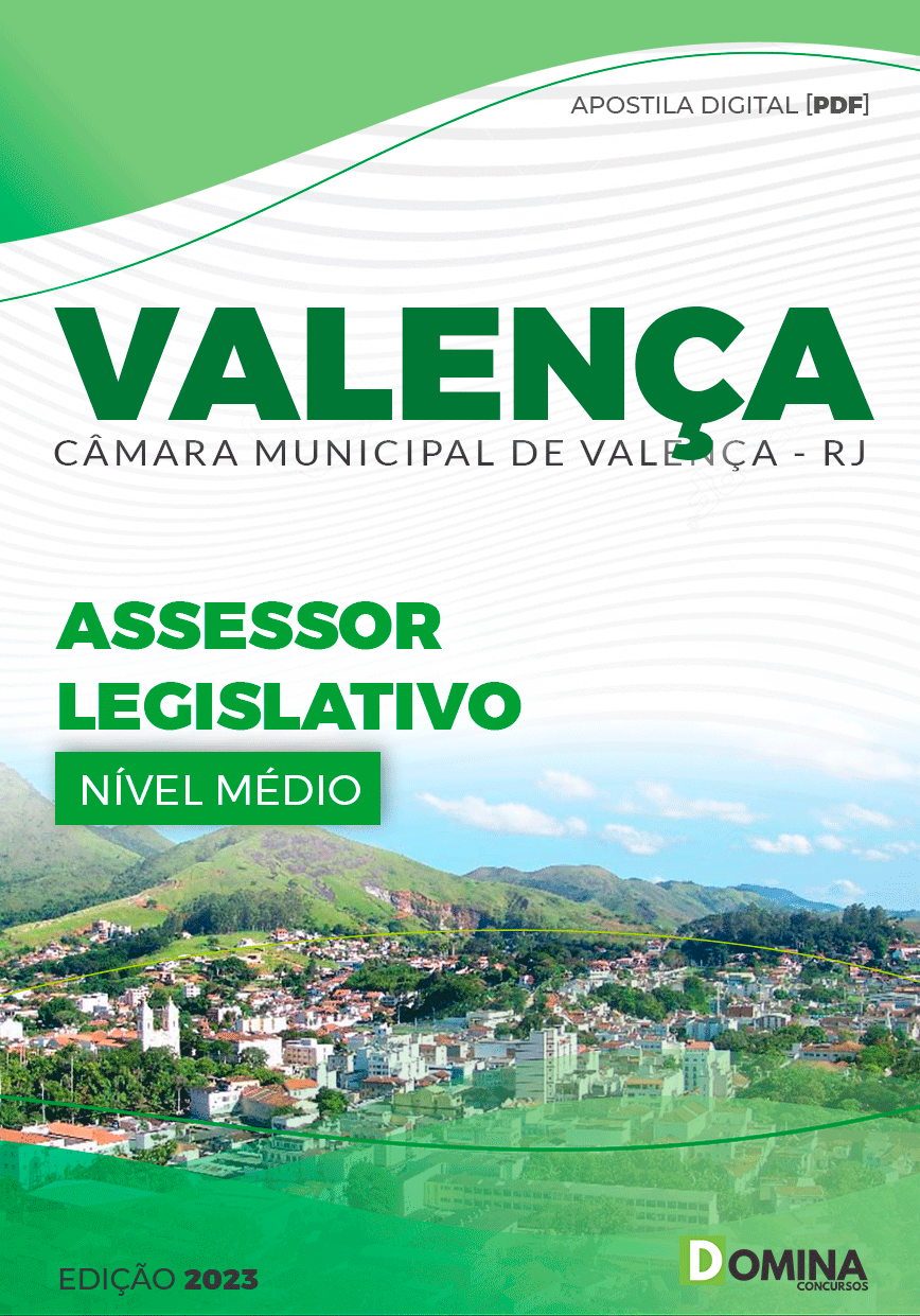 Apostila Câmara Valença RJ 2023 Assessor Legislativo