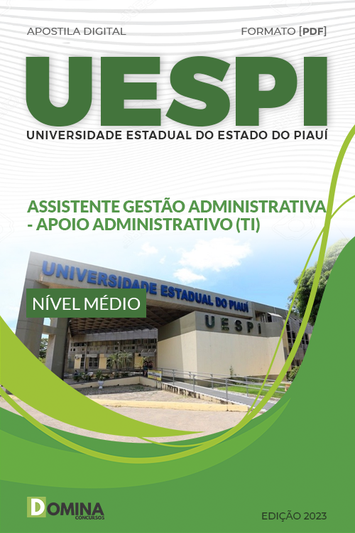 Apostila UESPI 2023 Assistente Administrativa Tecnologia Informação