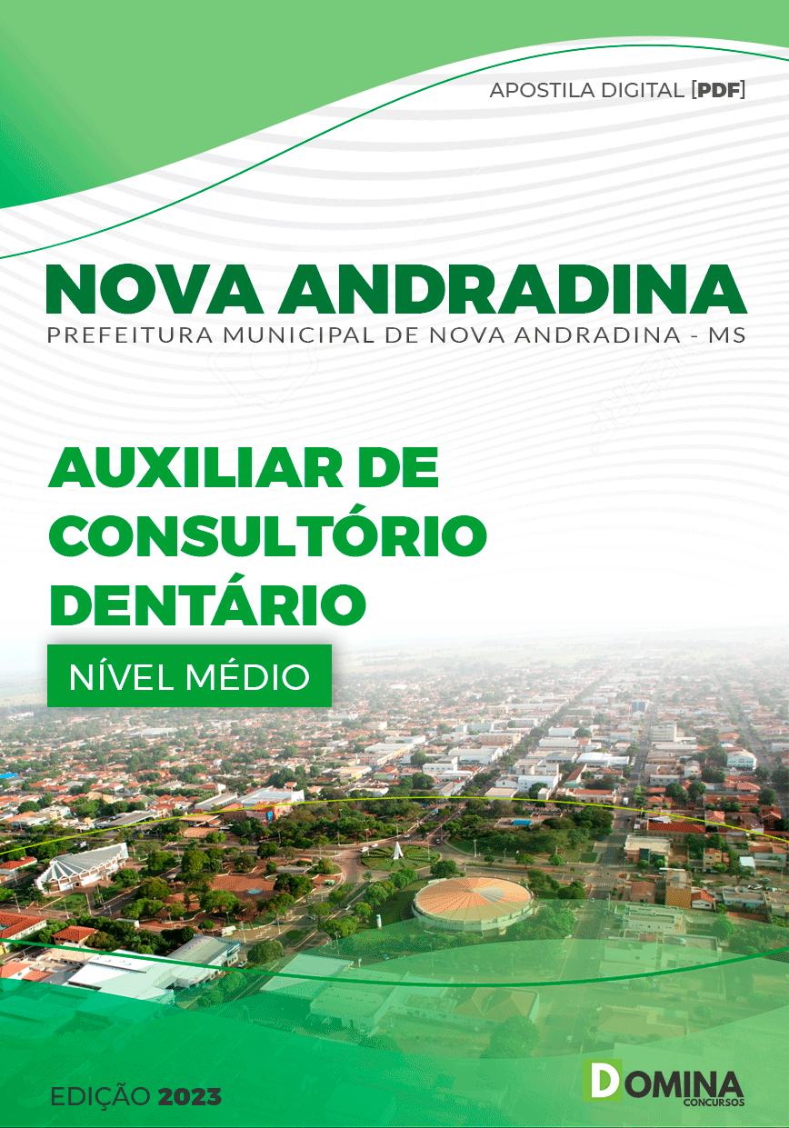 Apostila Pref Andradina MG 2023 Auxiliar Consultório Dentário
