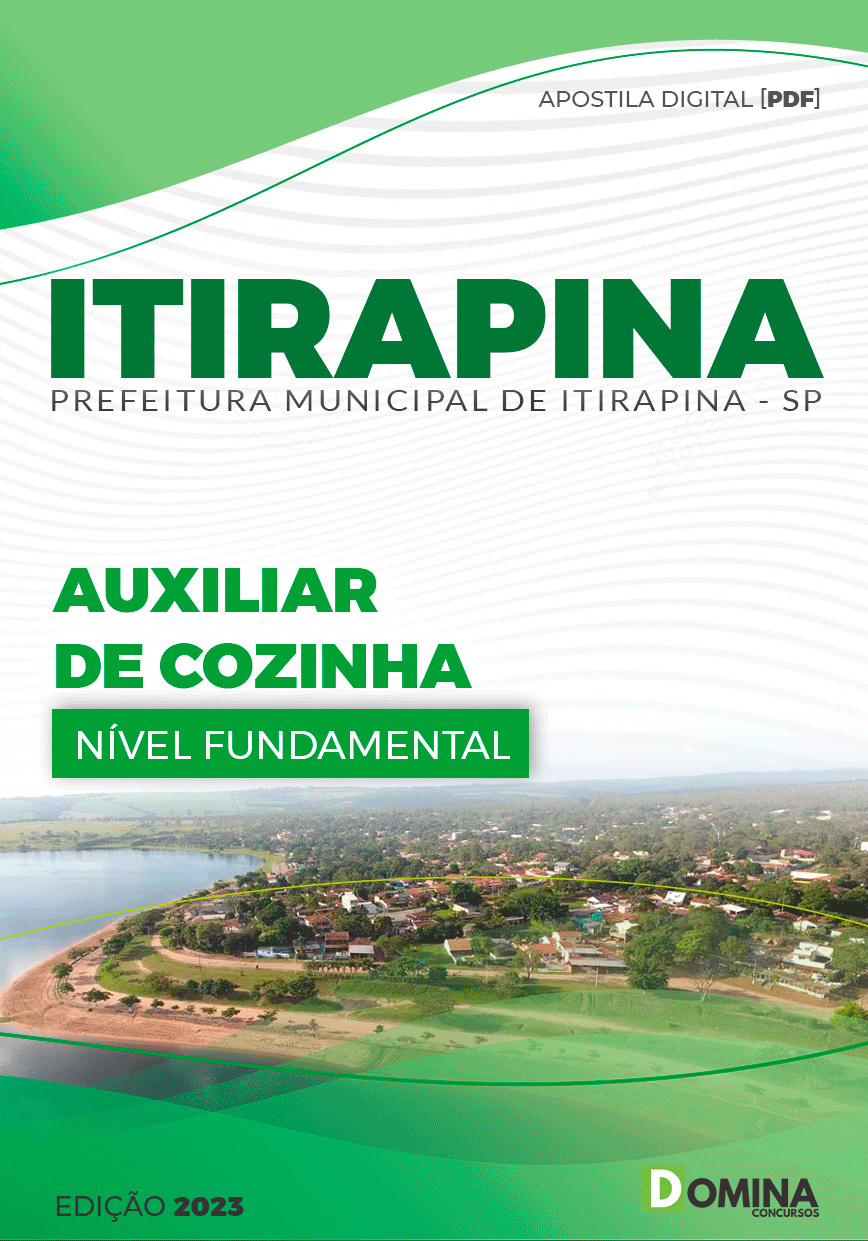 Apostila Concurso Pref Itirapina SP 2023 Auxiliar de Cozinha