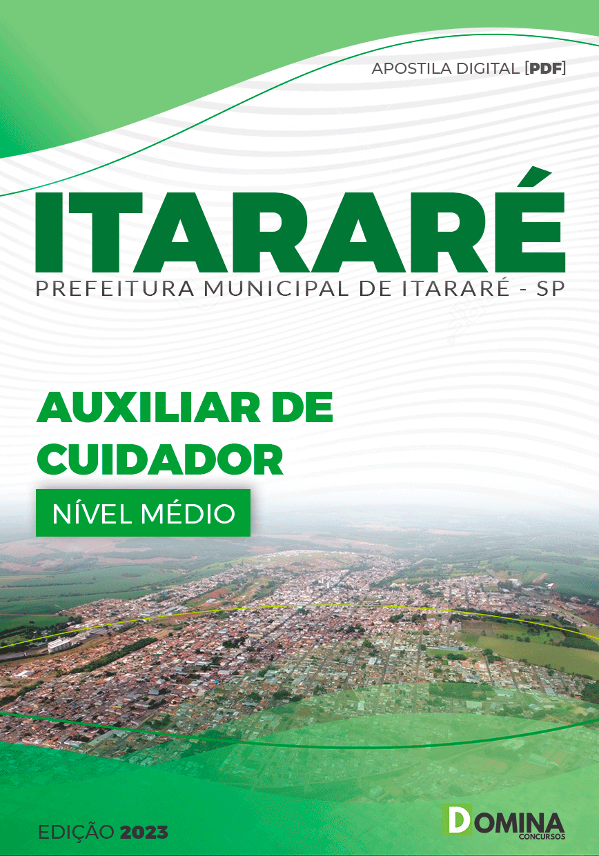 Apostila Concurso Pref Itararé SP 2023 Auxiliar Cuidador
