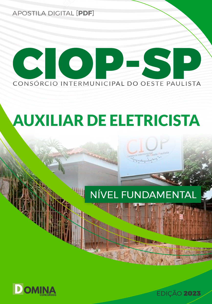 Apostila Digital Seletivo CIOP SP 2023 Auxiliar Eleltricista