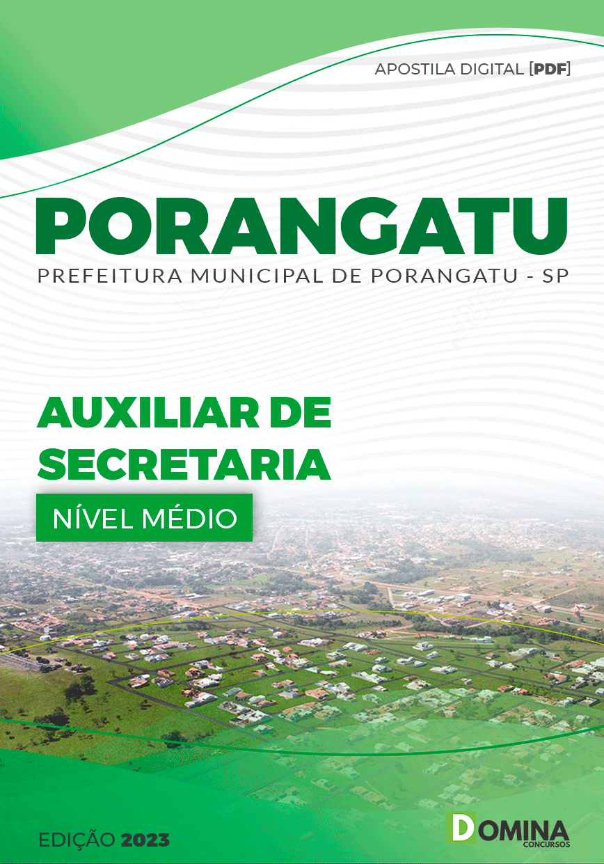 Apostila Digital Pref Porangatu GO 2023 Auxiliar Secretaria