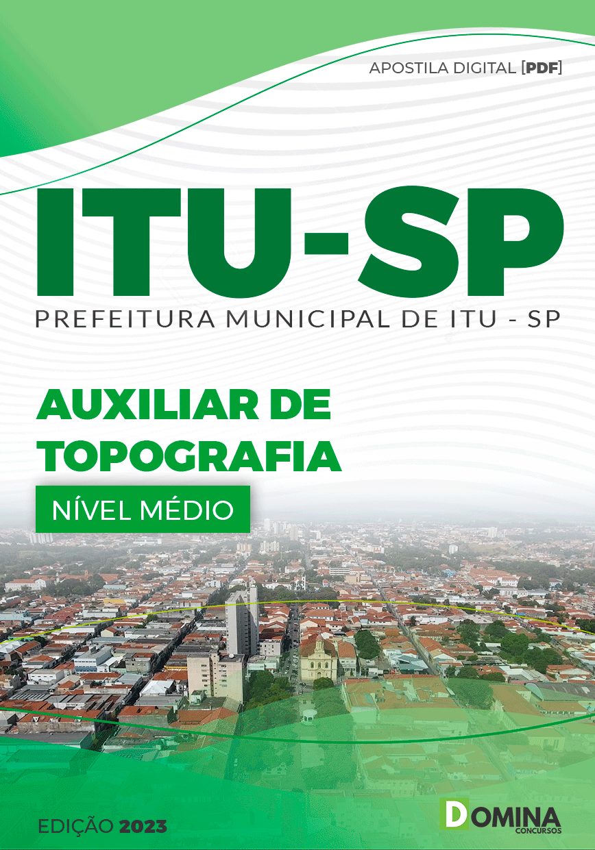 Apostila Digital Pref Itu SP 2023 Auxiliar Topografia