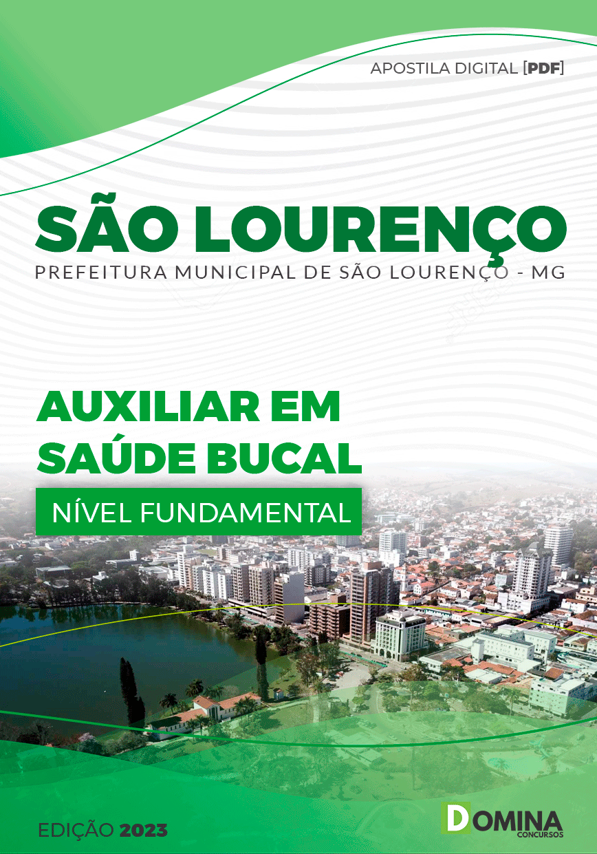 Apostila Pref São Lourenço MG 2023 Auxiliar Saúde Bucal