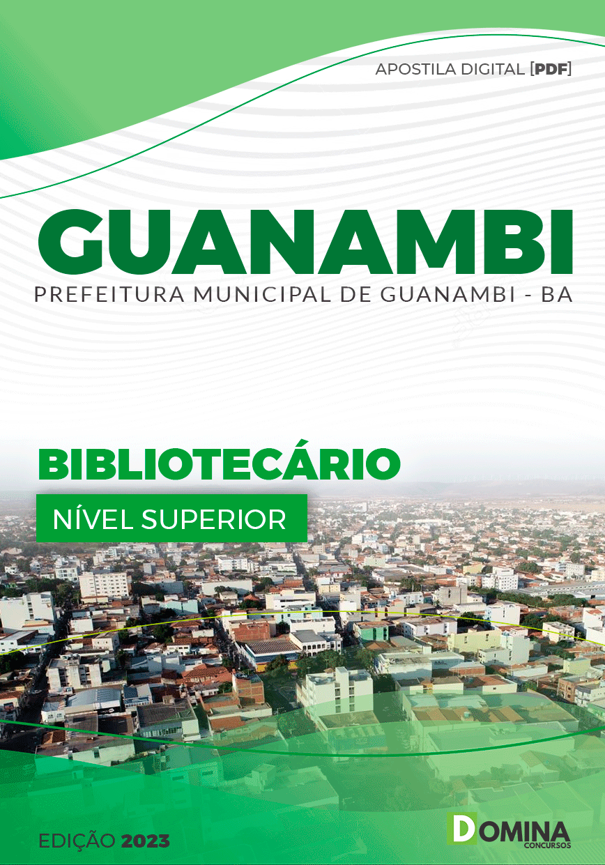 Apostila Concurso Pref Guanambi BA 2023 Bibliotecário
