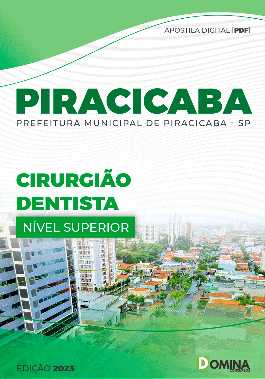 Apostila Pref Piracicaba SP 2023 Cirurgião Dentista 20h