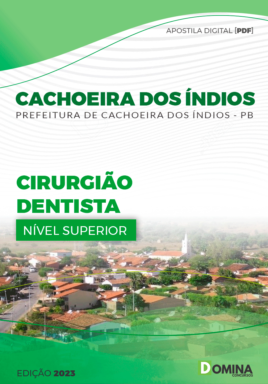 Apostila Pref Cachoeira dos Índios PB 2023 Cirurgião Dentista