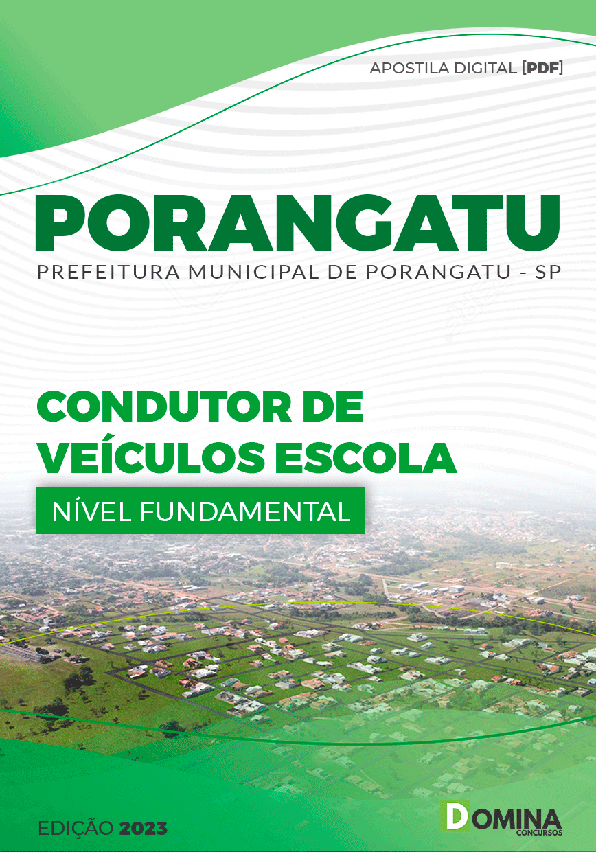 Apostila Pref Porangatu GO 2023 Condutor Veículos Escolares