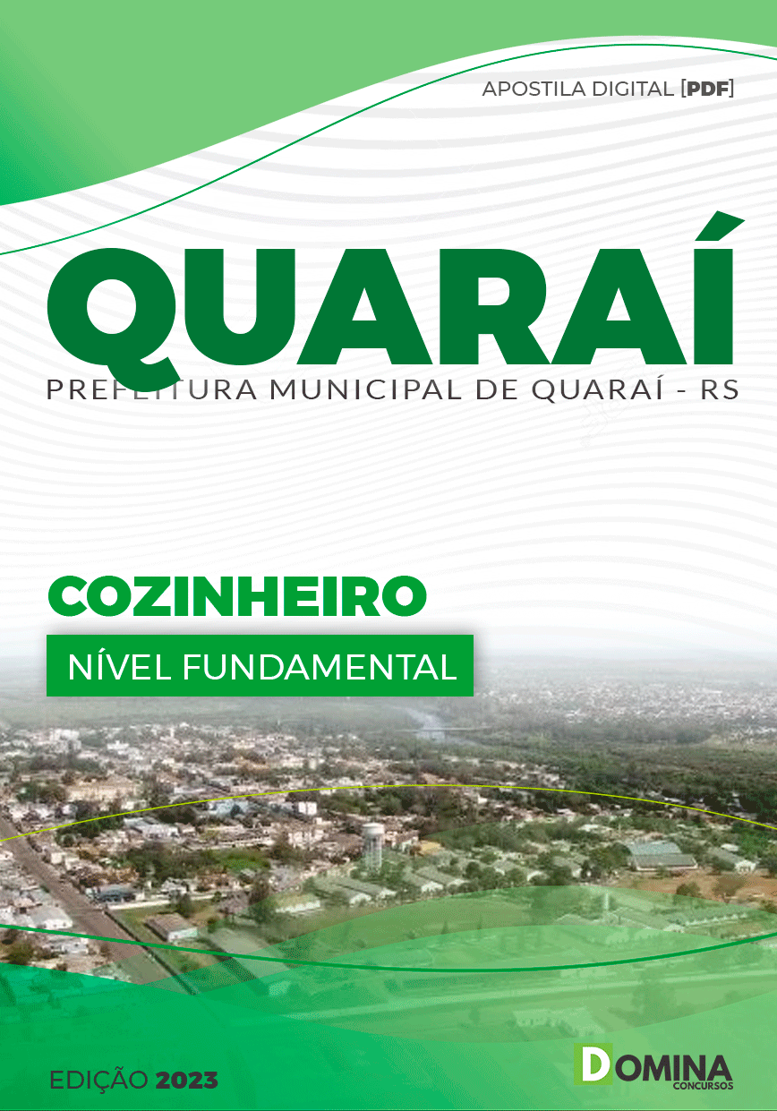 Apostila Concurso Pref Quaraí RS 2023 Cozinheiro