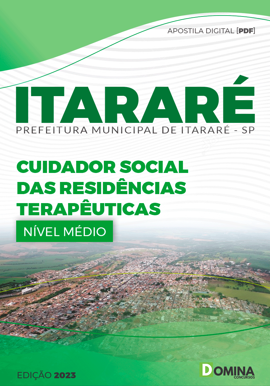 Apostila Pref Itararé SP 2023 Cuidador Social Residenciais
