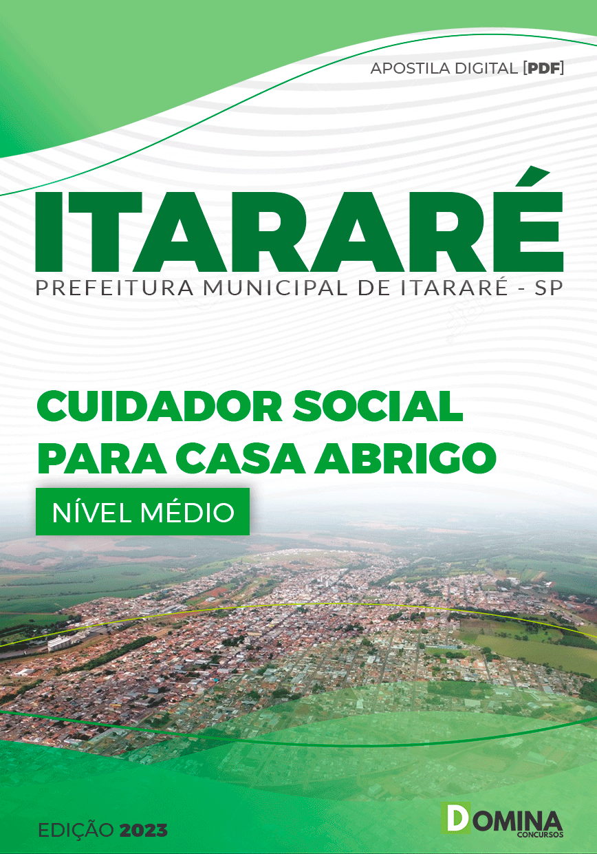 Apostila Pref Itararé SP 2023 Cuidador Social Casa Abrigo