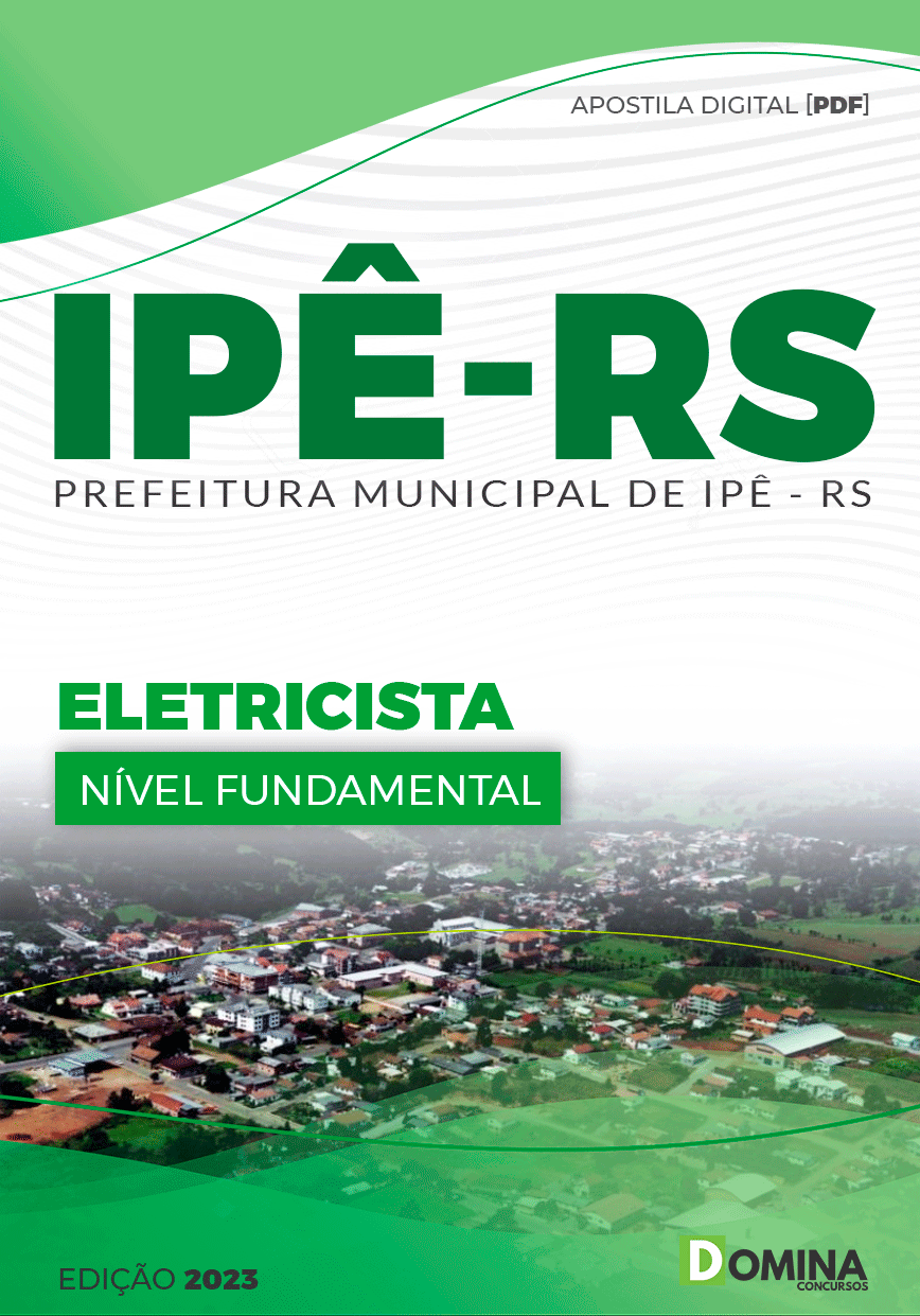 Apostila Digital Concurso Pref Ipê RS 2023 Eletricista