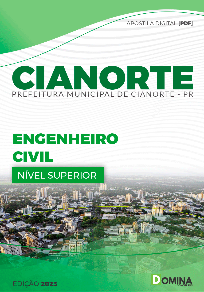 Apostila Concurso Pref Cianorte PR 2023 Engenheiro Civil
