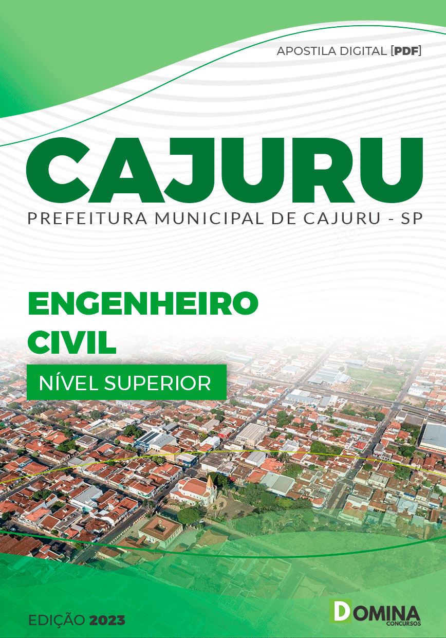 Apostila Concurso Pref Cajuru SP 2023 Engenheiro Civil
