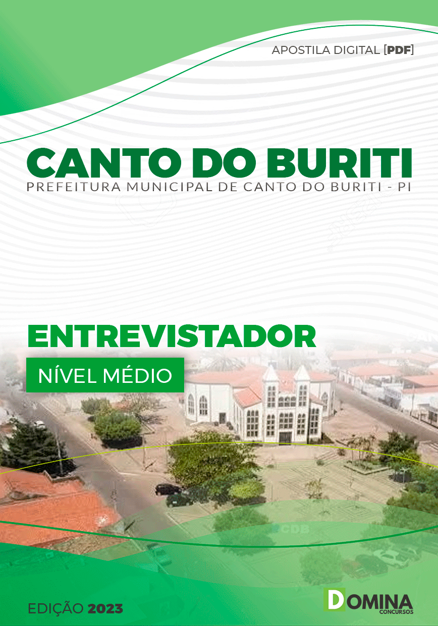 Apostila Pref Canto Buriti PI 2023 PI Entrevistador Visitador