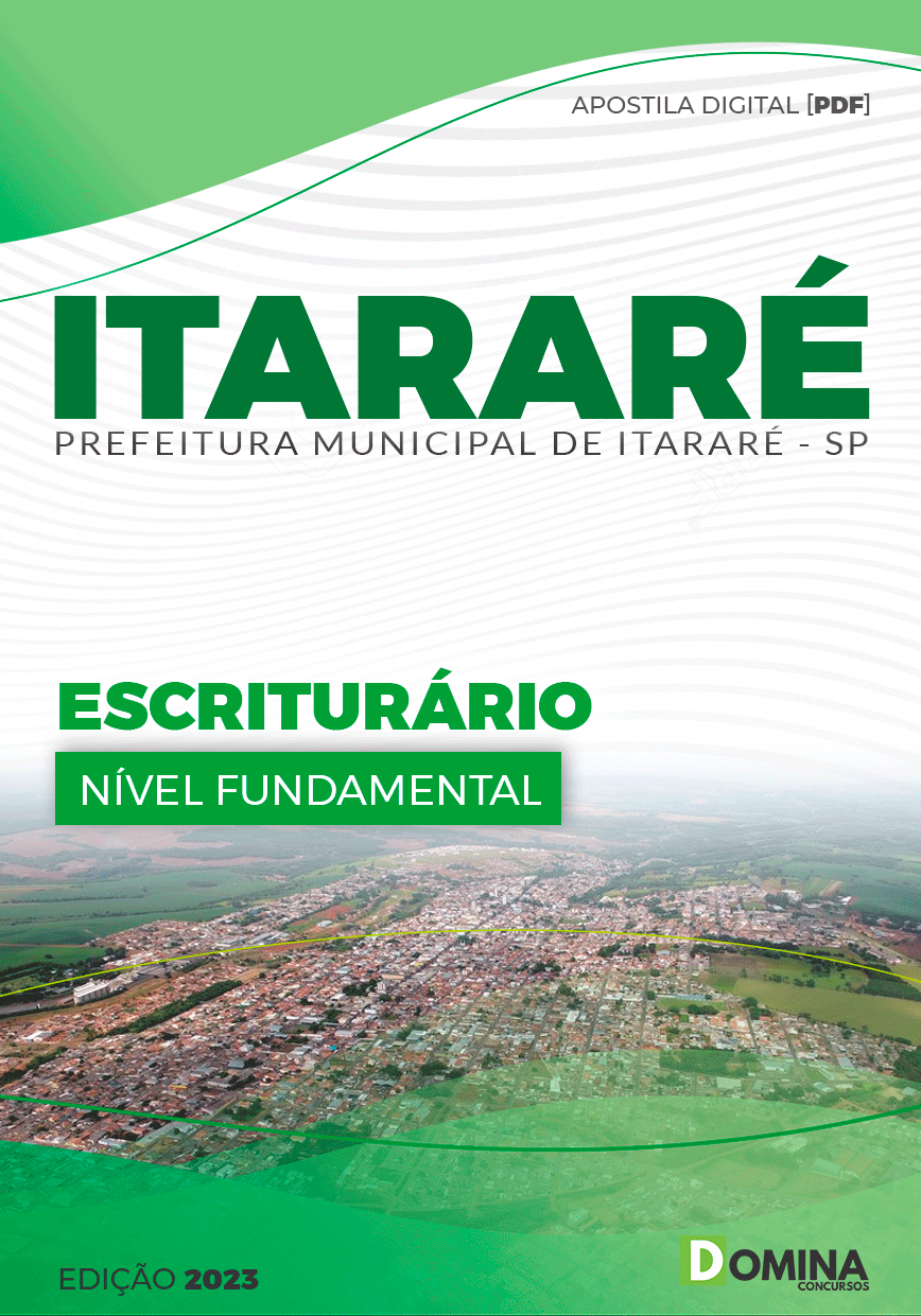 Apostila Concurso Pref Itararé SP 2023 Escriturário